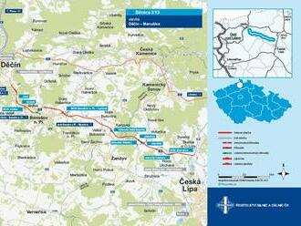 Stavba nového vedení silnice I/13 Děčín – Manušice