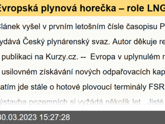 Evropská plynová horečka – role LNG terminálů