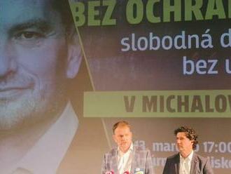 Matovič v Michalovciach: Podpísal som reverz ochranke, Káčer tu mal desať tajných