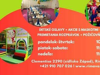 Detské centrum Lililand v Rim. Sobote ponúka zábavný program pre celé rodiny, ale aj škôlky či školy