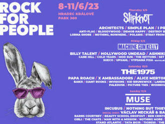 Rock for People v čele s MUSE, Slipknot, Machine Gun Kellym a The 1975 k line-upu přidává Alice Merton, The Warning, Bena Cristovao a další