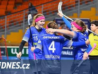 Florbalistky FBC Ostrava a Vítkovic mají v semifinále extraligy mečbol