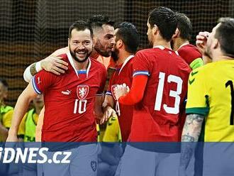 Futsalisté začali play off o elitní část kvalifikace MS výhrou nad Litvou