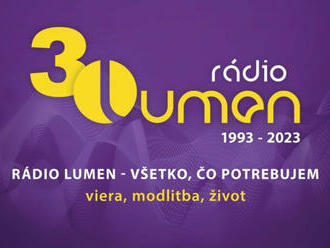 Rádio LUMEN oslavuje 30. výročie svojho založenia