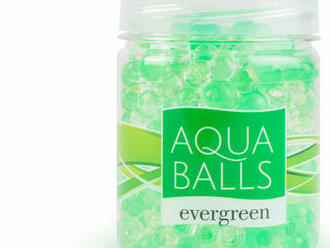 Voňavé guličky - Paloma Aqua Balls Evergreen - 150 g určené pre dlhodobé použitie v menších priestoroch.