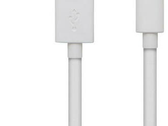 Dátový kábel USB Type - C - biely - 2 m. Je ideálny pre mobilné telefóny, tablety a drony.