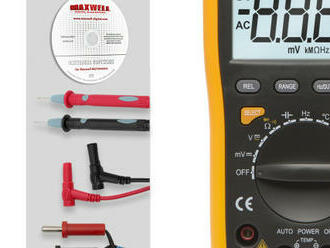 Univerzálny registračný digitálny multimeter nahrá cez USB port namerané údaje do počítača.