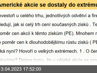 Americké akcie se dostaly do extrému. Na první pohled vidět ale není