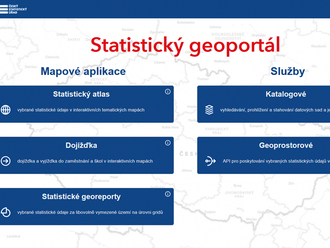 Statistická data v prostoru - ČSÚ intenzivně pracuje na vývoji Statistického geoportálu, který umožní zobrazovat data na mapovém podkladě