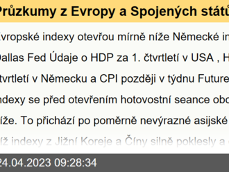 Průzkumy z Evropy a Spojených států - Ekonomický kalendář