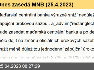 Dnes zasedá MNB  