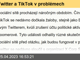 Twitter a TikTok v problémech