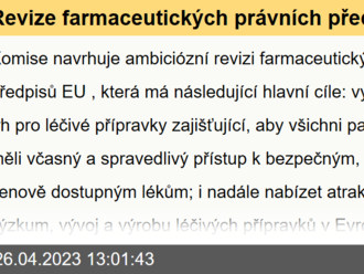 Revize farmaceutických právních předpisů - Často kladené dotazy