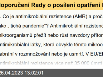 doporučení Rady o posílení opatření EU pro boj proti antimikrobiální rezistenci v rámci přístupu „jedno zdraví“ - Často kladené otázky