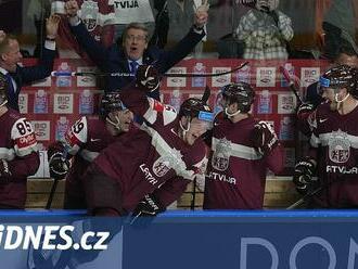 Švédsko - Lotyšsko 1:3. Další senzace v Rize, domácí čeká historické semifinále