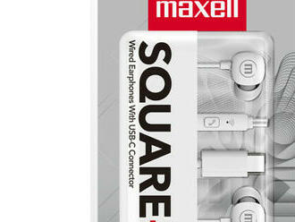 Maxell square+ slúchadlá - Type-c - 120 cm - biele