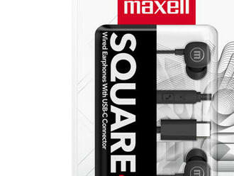 Maxell square+ slúchadlá - Type-c - 120 cm - čierne