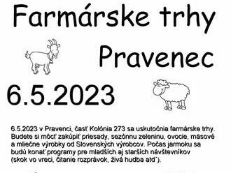 Farmárske trhy Pravenec + jarmok