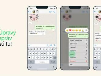 WhatsApp správu môžete po odoslaní ešte upraviť