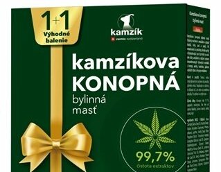 Cemio Kamzíkova konopná masť hrejivá + chladivá 2 x 200 ml darčeková sada