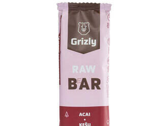 GRIZLY RAW Bar acai-kešu-konopné semienko 55 g