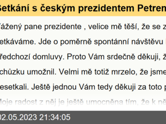 Setkání s českým prezidentem Petrem Pavlem, tiskové prohlášení předsedkyně Komise von der Leyenové