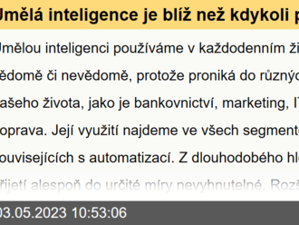 Umělá inteligence je blíž než kdykoli předtím. Investorům nabízí nové příležitosti