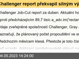 Challenger report překvapil silným výsledkem