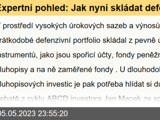 Expertní pohled: Jak nyní skládat defenzivní portfolio na jeden až tři roky?