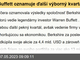 Buffett oznamuje ďalší výborný kvartál pre Berkshire Hathaway - VIDEO