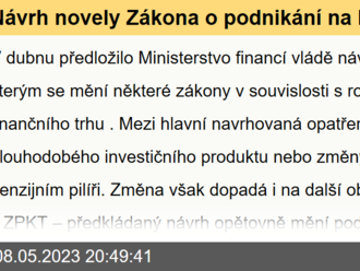 Návrh novely Zákona o podnikání na kapitálovém trhu mění mj. podmínky pro uchovávání záznamů hovorů. Opět.