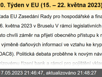 20. Týden v EU  