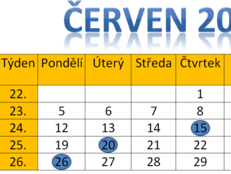 Daňové povinnosti v červnu 2023 - přehled termínů pro podání daňových přiznání, placení záloh a daní