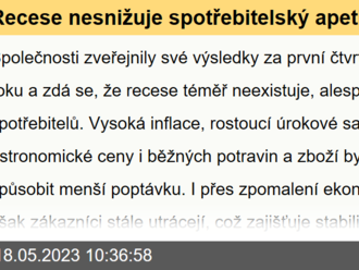 Recese nesnižuje spotřebitelský apetit. Giganti jako McDonald's a Pepsi stále rostou