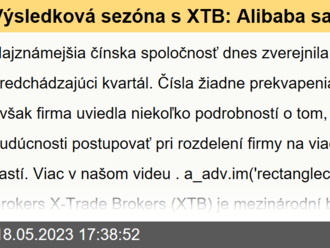 Výsledková sezóna s XTB: Alibaba sa rozkúskuje pomocou IPO a spin-offov na viacero firiem - VIDEO