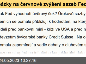 Sázky na červnové zvýšení sazeb Fedu rostou