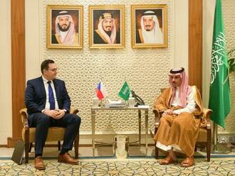 Minister Lipavský concluded his first day of negotiations in the Middle East by visiting the Kingdom of Saudi Arabia