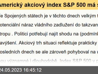 Americký akciový index S&P 500 má svůj vlastní strop, ten vládní dluhový ale má do situace na trhu jak promluvit