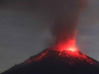 Mexiko - Činost sopky Popocatépetl