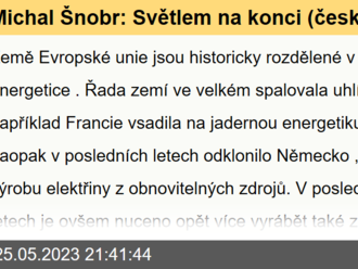 Michal Šnobr: Světlem na konci   energetického tunelu je zemní plyn