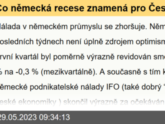 Co německá recese znamená pro Česko?