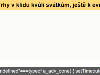 Trhy v klidu kvůli svátkům, ještě k evropskému real estate sektoru - Ranní komentář