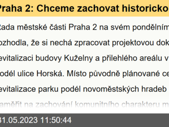 Praha 2: Chceme zachovat historickou Kuželnu  a oživit přilehlý park