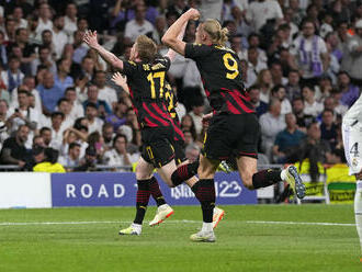 Real ustrážil Haalanda, De Bruyneho nie. Manchester City pôjde do odvety v sľubnej pozícii