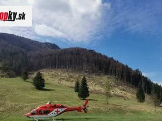 Po páde do zrázu pod Panošinou utrpel turista zranenia hlavy a trupu