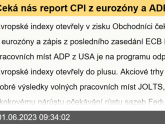 Čeká nás report CPI z eurozóny a ADP z USA - Ekonomický kalendář