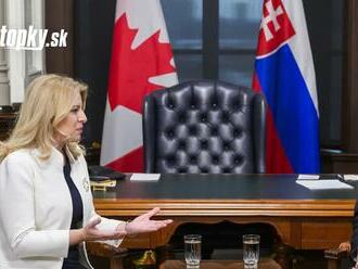 Prezidentka Zuzana Čaputová sa stretla v Ottawe s kanadským premiérom Justinom Trudeauom