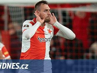 Slavia - Ajax 1:1, domácí probudila až střídání. Srovnal Chorý, hosté se bránili