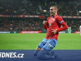 Česko - Albánie 2:0, nejlepší výkon fotbalistů pod Haškem, oba góly Chorý