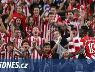 Bilbao - Slavia 1:0, domácí brankář mužem zápasu, rozhodl mladý Williams